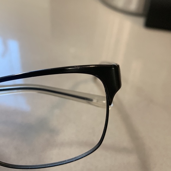 BURBERRY Brushed Brown Metal Rectangle Eyeglasses - Picture 6 of 14